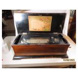Antique Wooden Swiss Cylinder 24" Music Box WORKS