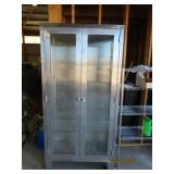 Upright Stainless Steel 36" Glass Front Cabinet