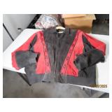 vtg SKULLY mensXL Red/Black ZipUp Coat