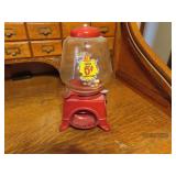 Antique 14" GlassTop 5c Gumball Machine SK *beauty