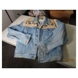 RIVER GOLD vtg MensXL Button Denim SouthWest Jackt