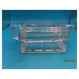HEISEY Glass Unique 6" Ice Cube Crystal HolderTray