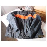 Blk/Orange HARLEY themed THINSULATE ZipUp Coat XL