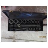 1"drive TRUE CRAFT XL Socket Metal Case SET
