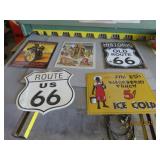 (5) Tin ManCave Type asst 18"ish Signs