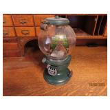 antique COLUMBIA rare 5c Gumball Machine AS IS