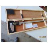 Digital 24" Micrometer in wood case