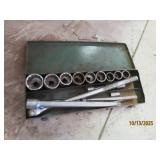 XL 3/4"drive Socket Set metal case