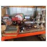 Shelf FULL asst Antiques and Vintage Collectibles