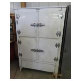 Fantastic Enamel Antique Upright Fridge NICE