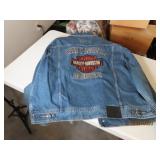 HARLEY Denim MensXL Button Up Jacket