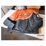 Leather Mens HARLEY szXL Genuine Riding Coat