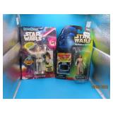 (2) on card c1993/97 Star Wars Toys LEIA~LUKE