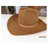 RESISTOL vtg XXX Beaver Brown 7 3/8 Cowboy Hat