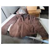 vtg EXCELLED MensXL Brown Dangle ZipUp Coat