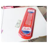 Tin 8x27 PEPSI Thermometer (older reproduction)