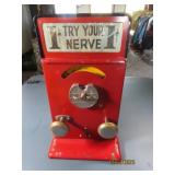 Rare c1920s 1cent Arcade TRY YOUR NEVER Shock Game