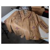 vtg TANSMITH 3BWEST MensXXL Leather SW Vest Dangle