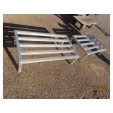(2) Aluminum Floor NSF Bases 36x24 & 30x24