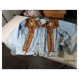 RIVERGOLD Denim MensXL ButtonUp SouthWest Coat
