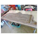 Historical PUEBLO CO 1905 Bridge Co Cast Iron Sign