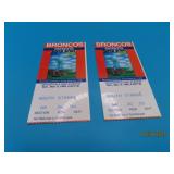 (2) BRONCOS Superbowl 1984 COWBOYS ticket Stubs