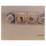 (4) c90s CO ROCKIES "player themed" Baseballs case