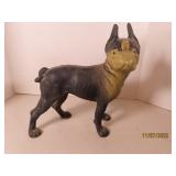 vtg 10" Cast Iron BOSTON TERRIER Door Stop Figure