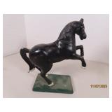 Cast Iron 7" Rearing Horse Coin Bank