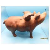 Cast Iron FLYING PIG 12" Full Body Figure