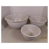 Heavy Pottery 10.5/8.5/6.5 Nesting Mixing Bowl SET
