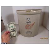 vintage REDWING #2 Stoneware Crock