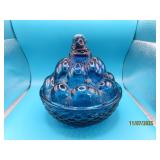 MediumBlue Westmoreland Covered FruitTop Dish 7"