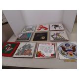 (10) asst 6"ish Trivets Spider~SW~Lobster more