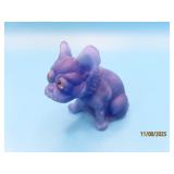 2tone Blue blueeyed 2.5" BULLDOG Glass WM Figure
