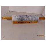 classic 10" Marble Kichen Rolling Pin on Holder