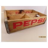 vintage PUEBLO CO Wooden PEPSI Bottle Crate