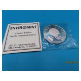 1oz Silver Ingot BRONCOS 1997 AFC CHAMPS Coin