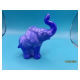 FENTON 3" BlueSwirl ELEPHANT fullbody Figure
