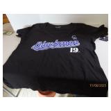 New Womens XL lowcut center BLACKMON Sexy Shirt