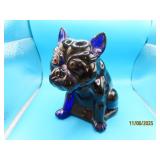 Dark Cobalt Blue 8" BULLDOG Glass Doorstop
