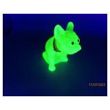 UV Glowing Vasoline Uranium 2.5" WM Bulldog Glass