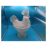 Frosted Clear Glass 9" Covered Glass