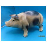 CB signed 8" Cast Iron FullBody PIG Bank BlackSpot
