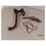 (4pcs) Antique Primitive CapGun~Openers~Hook