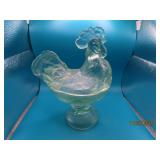 Light Green 9" Covered Chicken Dish