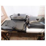(3) indoor Electric Griddles & Cookers Skillets