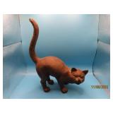 10" Cast Iron LongTailed PUSSY CAT Full Body Fig