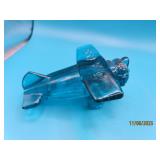 BOYD 4" Glass Airplane Crisp Solid Blue