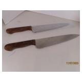 (2) vtg 18" CAPCO Kitchen Butcher Type Knives